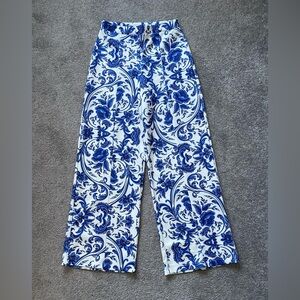 Boohoo Porcelain print wide leg trousers